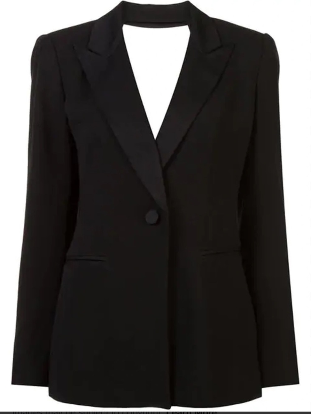 Diane Von Furstenberg Black Blazer